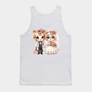 Tiger Couple Gets Married Tank Top